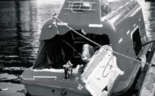 Photo 14 - Damage to the stern of the lifeboat