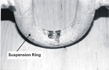 Photo 18 - Scoring marks on the suspension ring