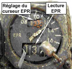 Photo of Indicateur EPR du moteur numéro 4
