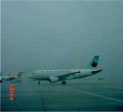 Photo of Conditions météorologiques peu après l'atterrissage
