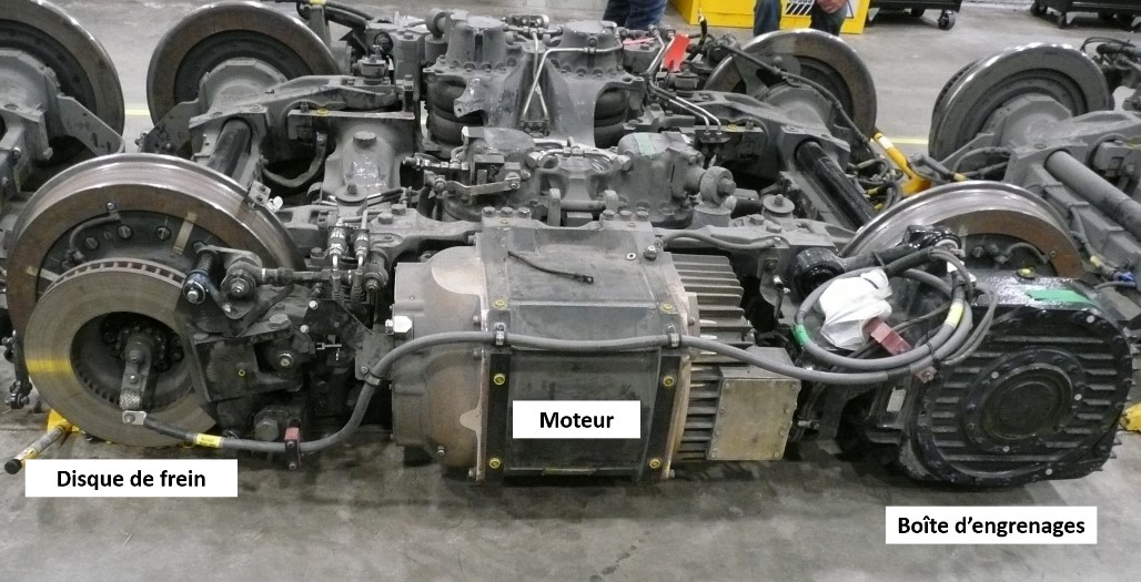 Bogie moteur Iponam d’un VLR d’Alstom (Source : BST)
