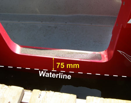 Photo 3. Door sill (four persons aboard)