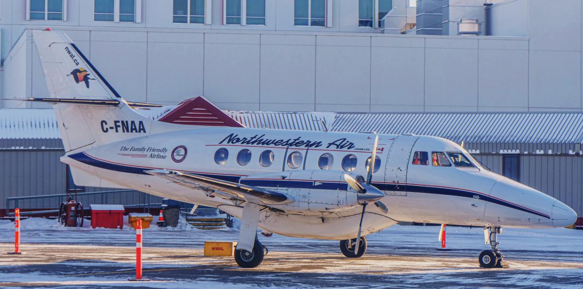 Figure 1. Occurrence aircraft. Photo taken before the installation of the MT-Propeller 5-bladed propellers