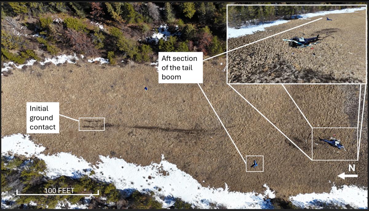 Figure 2. Accident site with close-up view in inset 