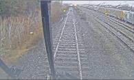 Figure 2. Head end of train GO 1028, as seen from the cab car of GO 1775, after both trains had stopped (Source: Metrolinx)